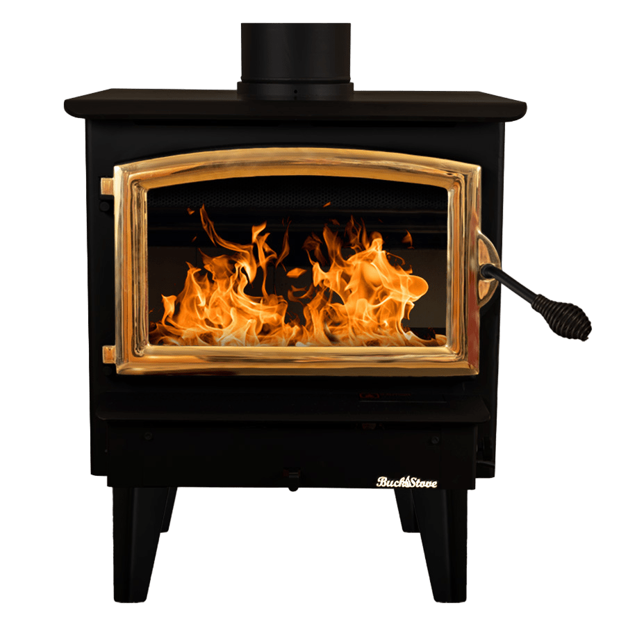 Buck Stove Model 21 NC Wood Burning Stove w/ Legs - Gold