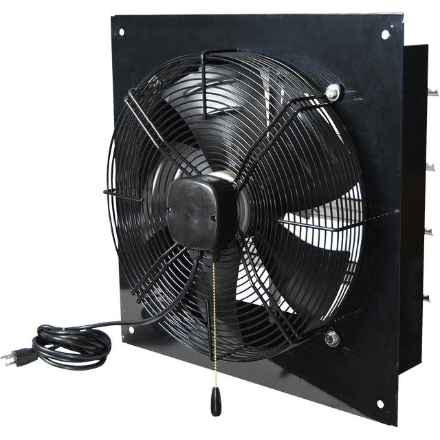 Canarm 12" XFS12 1/12 HP Three Speed Shutter Mounted Exhaust Fan - Main