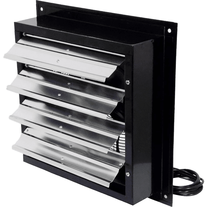 Canarm 24" XFS24 1/2 HP Two Speed Shutter Mounted Exhaust Fan - Back