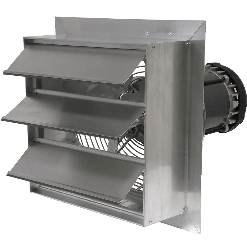 Canarm AX 12-In. Explosion Proof Aluminum Wall Mount Shutter Exhaust Fan - Single Phase - Main