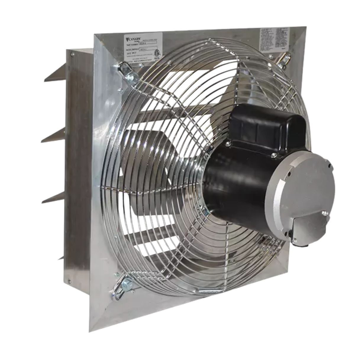 Canarm Ax Series Shutter Exhaust Fan Back