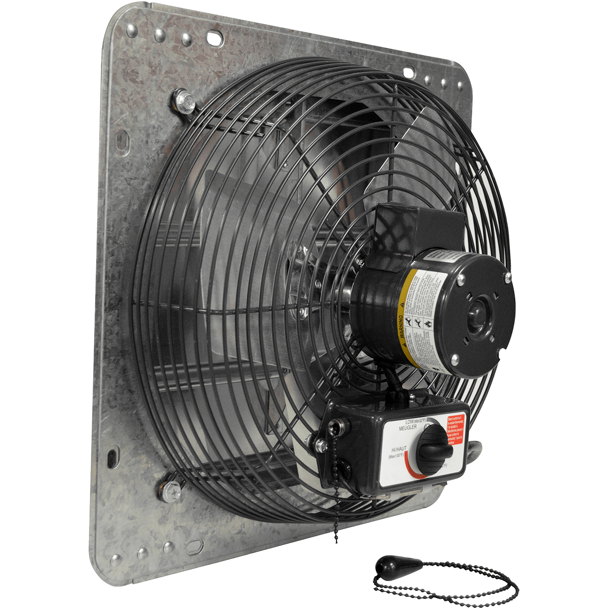 Canarm GSF Series 12-In. Galvanized Shutter Exhaust Fan - Back