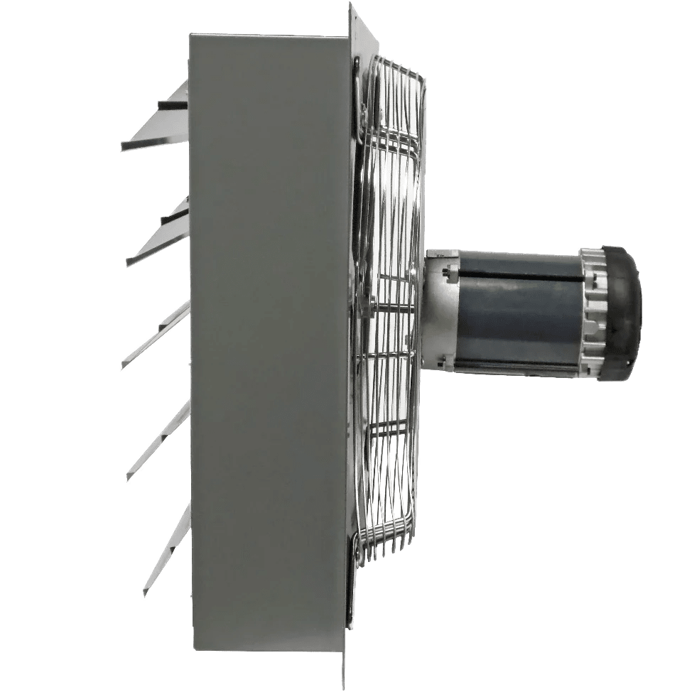 Canarm SD08-XPF Explosion Proof Wall Mount Shutter Exhaust Fan - Side