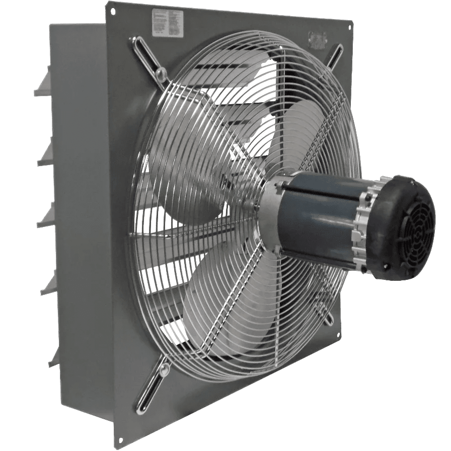 Canarm SD10-XPF Explosion Proof Wall Mount Shutter Exhaust Fan - Angle