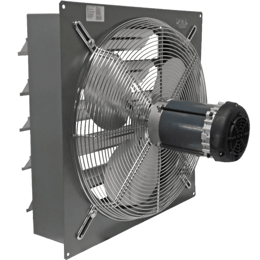 Canarm SD12-XPF Explosion Proof Wall Mount Shutter Exhaust Fan - Angle