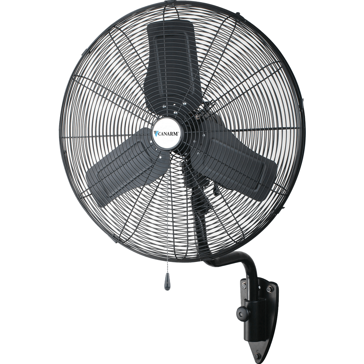 Canarm 3 Speed Oscillating Commercial Wall Mount Fan - 24-Inch