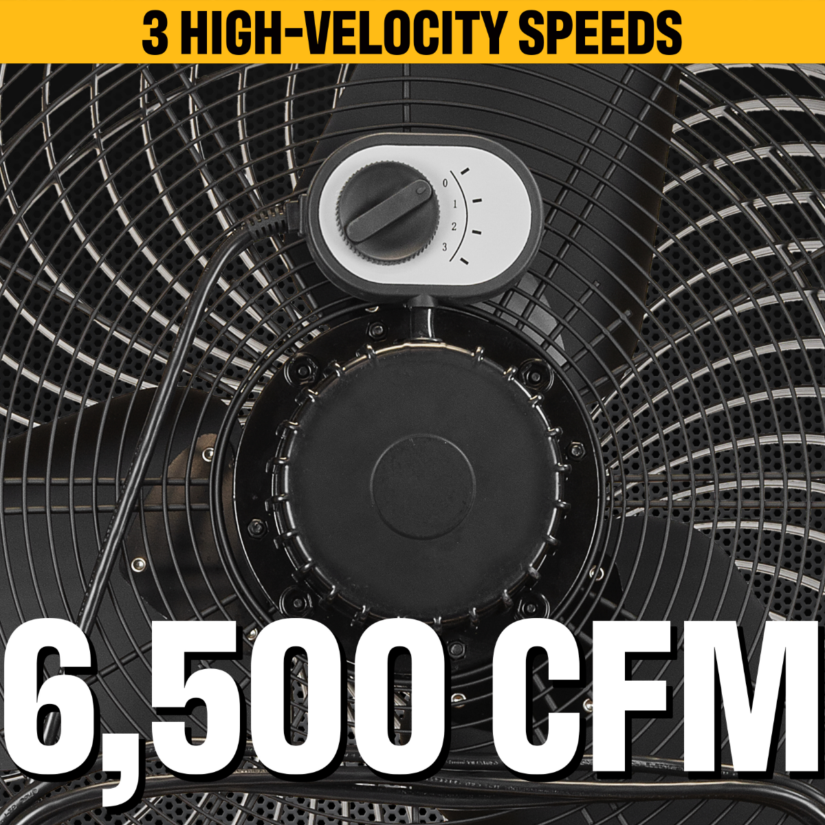 Caterpillar 24-In. High Velocity Industrial Drum Fan - Infographic 1