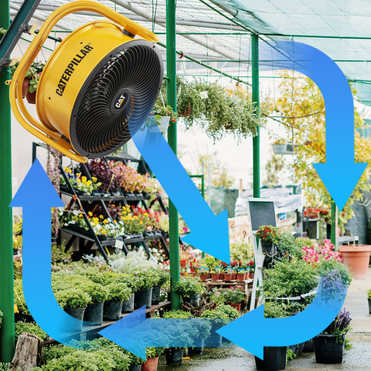 Caterpillar 24-In. High Velocity Industrial Drum Fan - Infographic 4