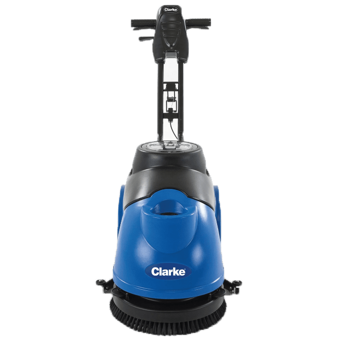 Clarke Battery Powered Walk Behind Floor Scrubber - Front View