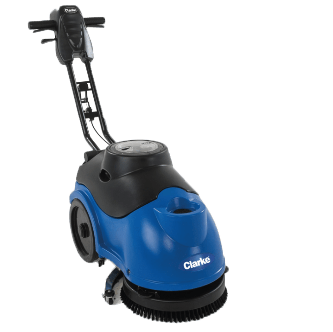 Clarke Battery Powered Walk Behind Floor Scrubber - Left View