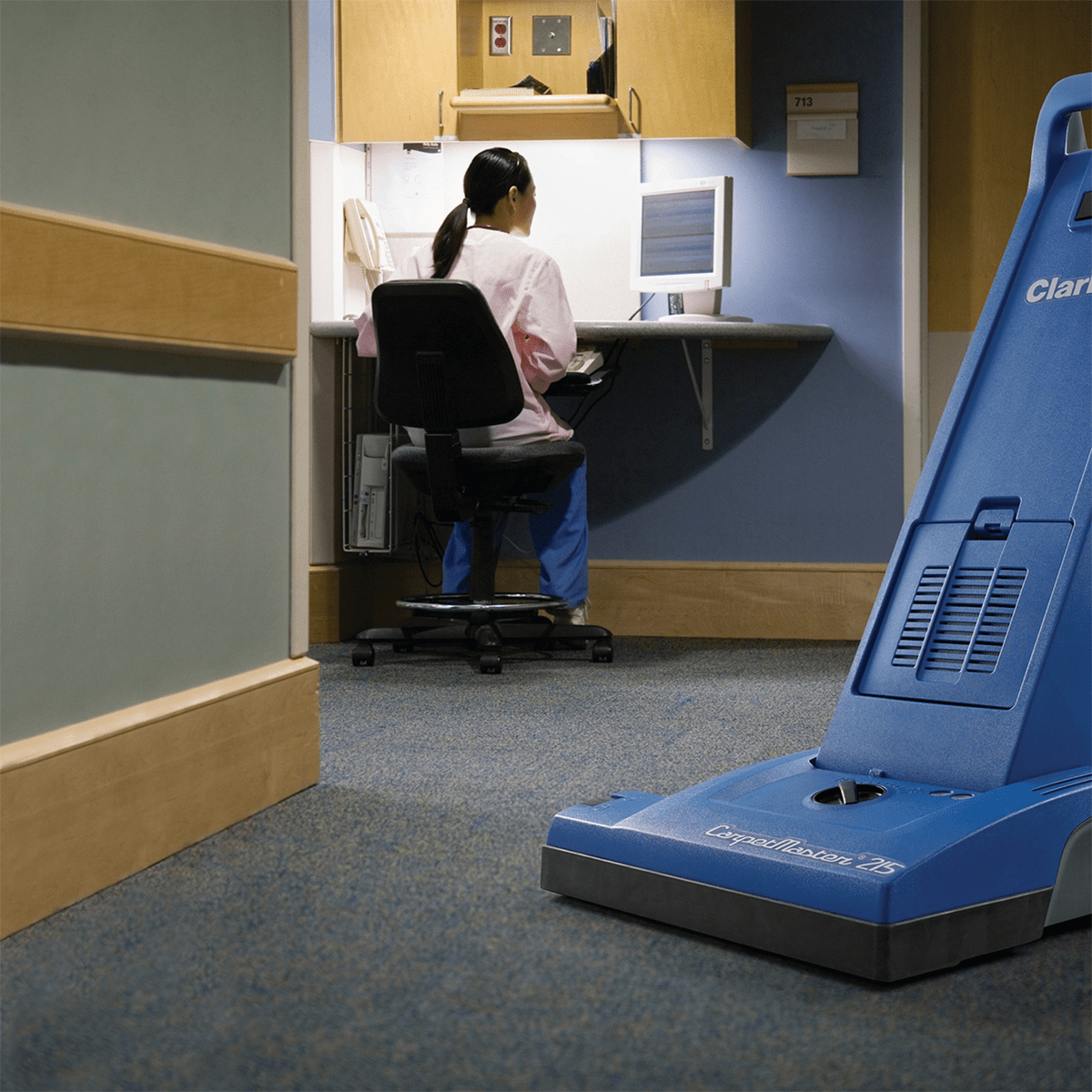 Clarke CarpetMaster 200 Series Commercial Upright Vacuum - Lifestyle 2