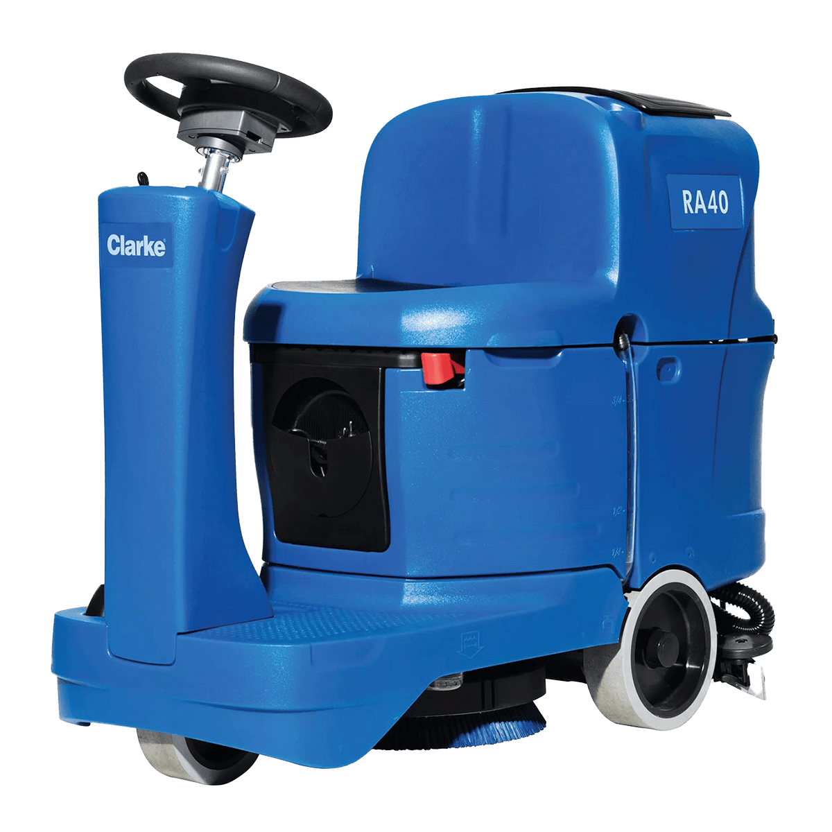 Clarke RA40 20D Battery Micro Rider Floor Scrubber - Angle