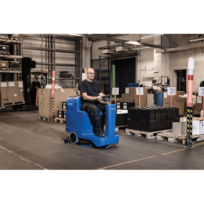 Clarke RA40 20D Battery Micro Rider Floor Scrubber - Lifestyle 1
