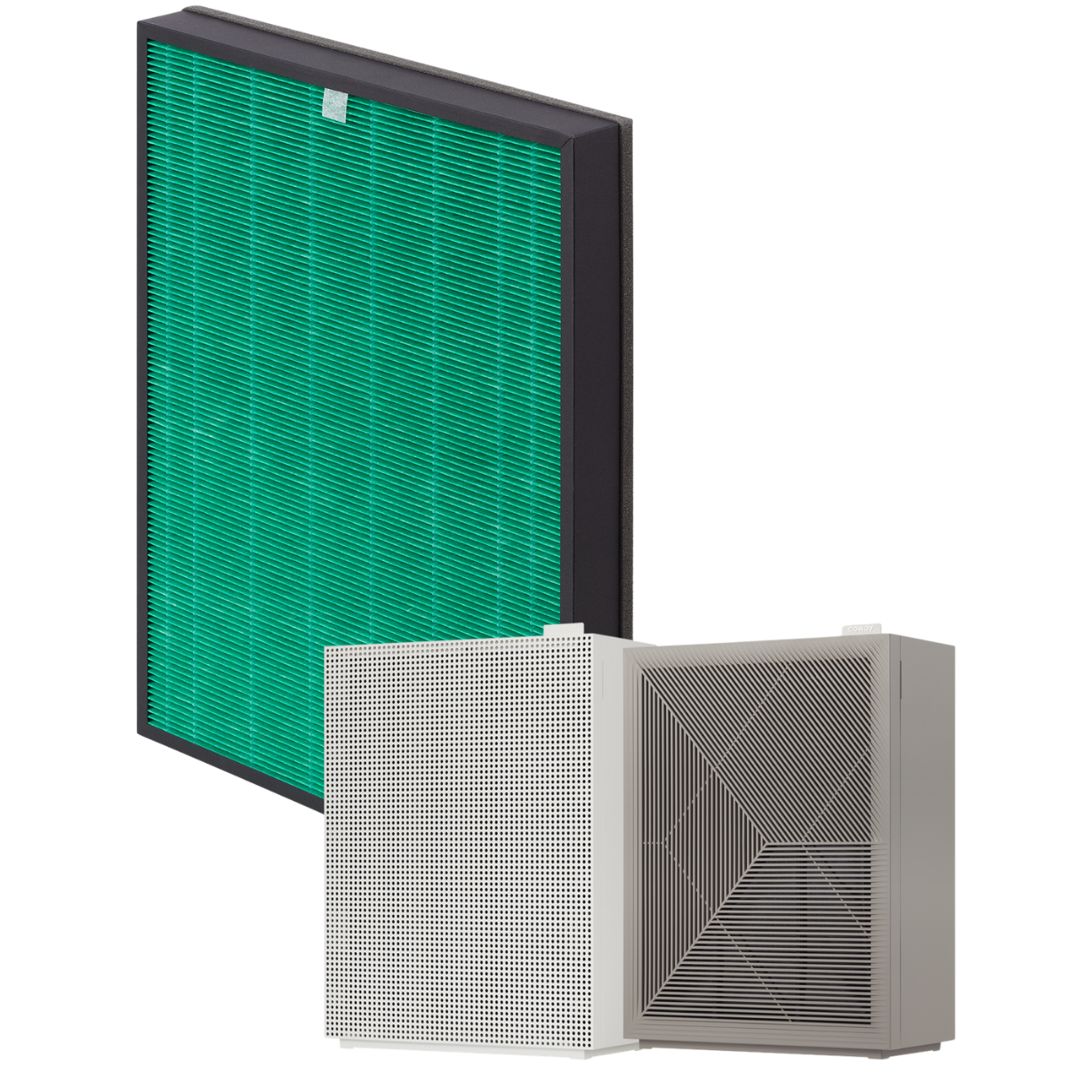 Coway Airmega 240 Max2 Filter Set - Infographic - w/ AIr Purifier