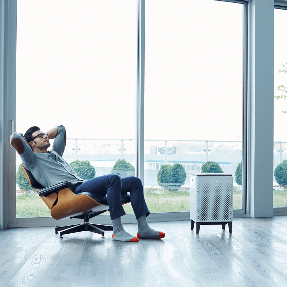 Airmega 300S Smart HEPA Air Purifier by Coway - in use