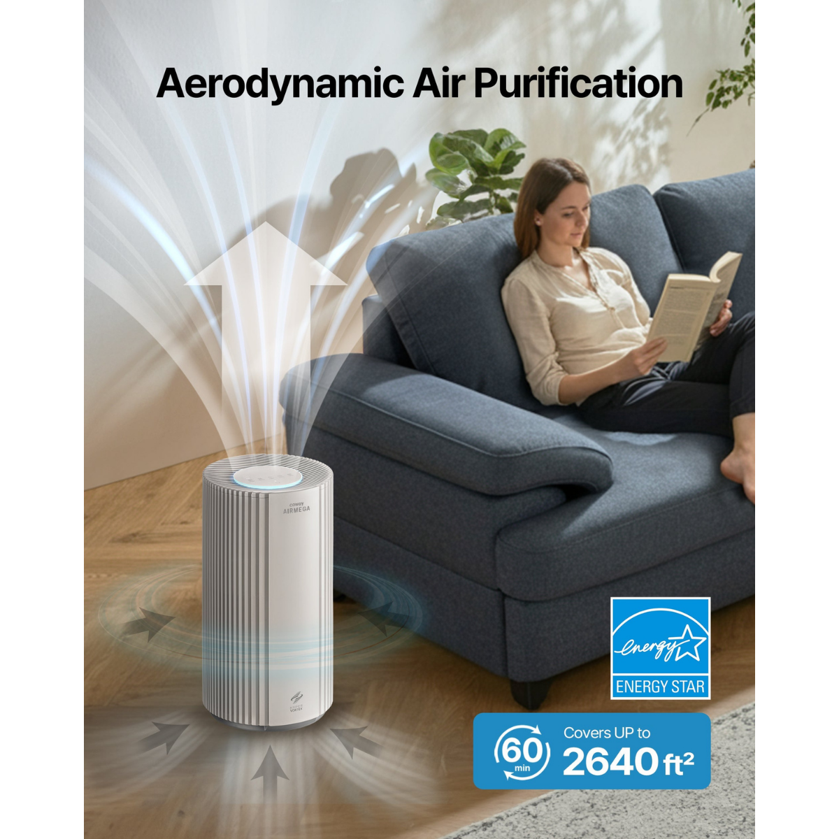 Coway Airmega 350 Large Room Whole Home HEPA Air Purifier - Infographic 11