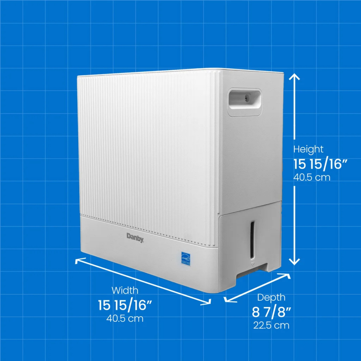 Danby 22 Pint Wi-Fi Dehumidifier - Dimensions