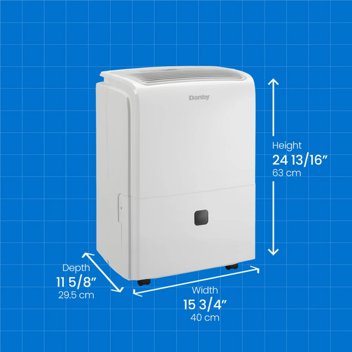 Danby 40 Pint Dehumidifier - Dimensions