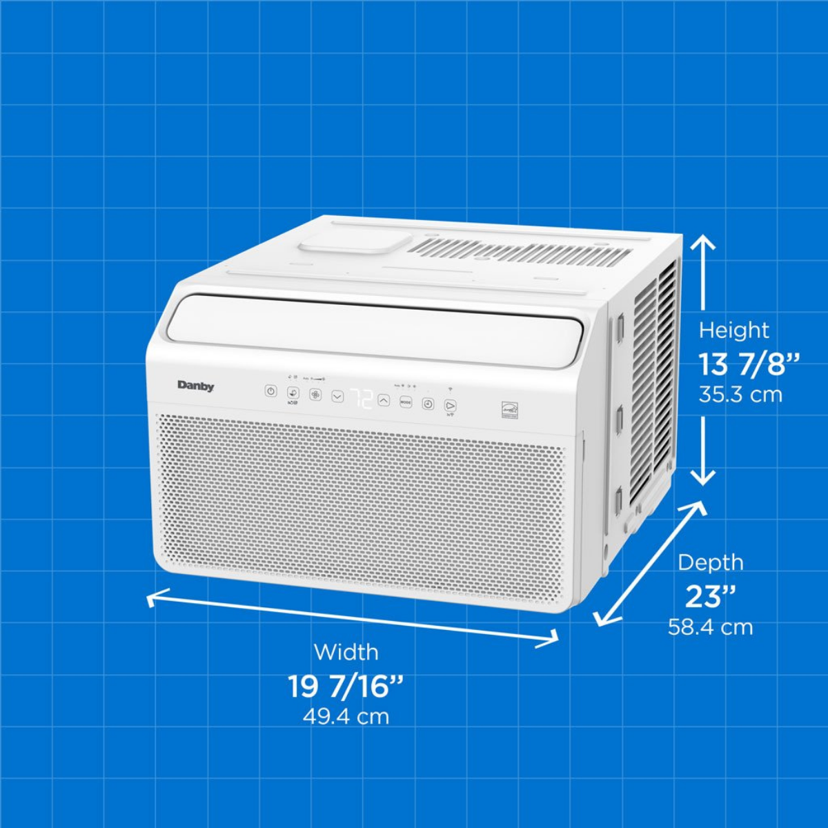 Danby Inverter Window Air Conditioner - Dimensions