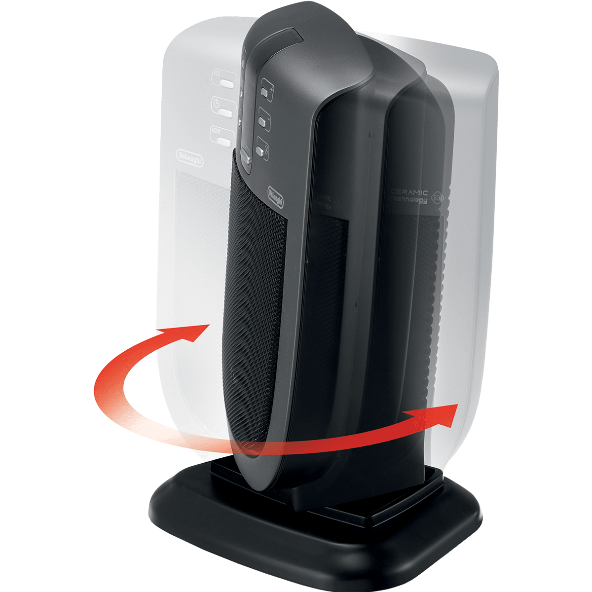 DeLonghi Oscillating Portable Digital Ceramic Heater - Automatic Oscillation
