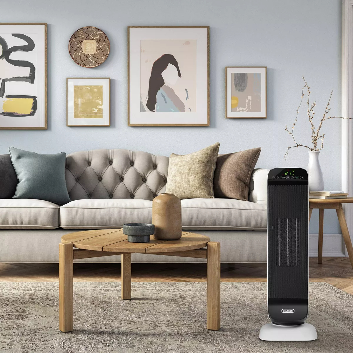 DeLonghi Ceramic Tower Heater w/ Thermostat 1500W