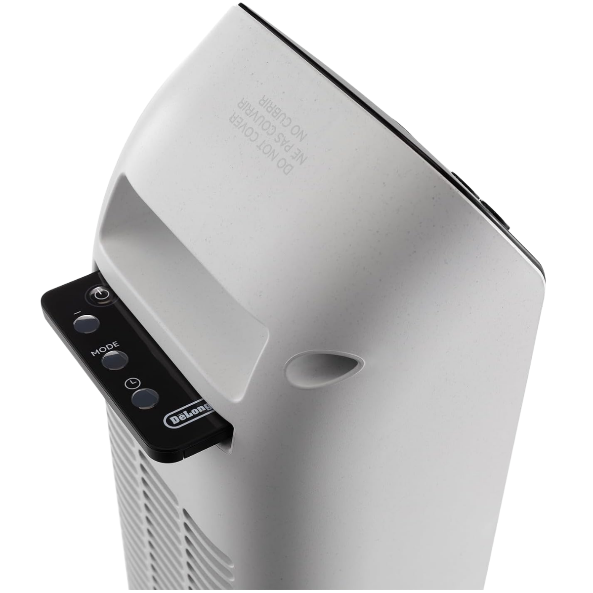 DeLonghi Ceramic Tower Heater w/ Thermostat 1500W - Remote Storage