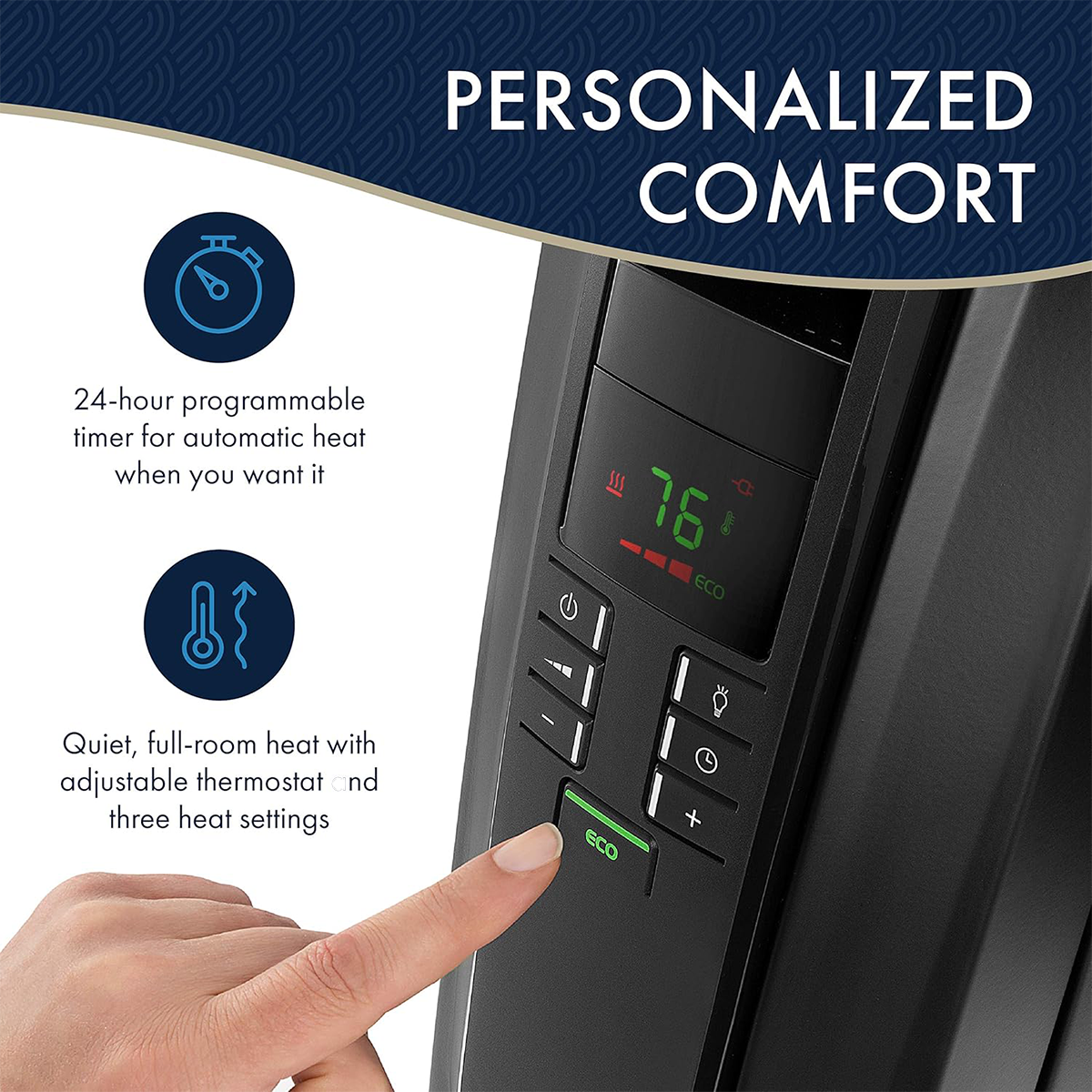 Delonghi TRD40615 Oil Filled Radiator Heaters - Infographic 5