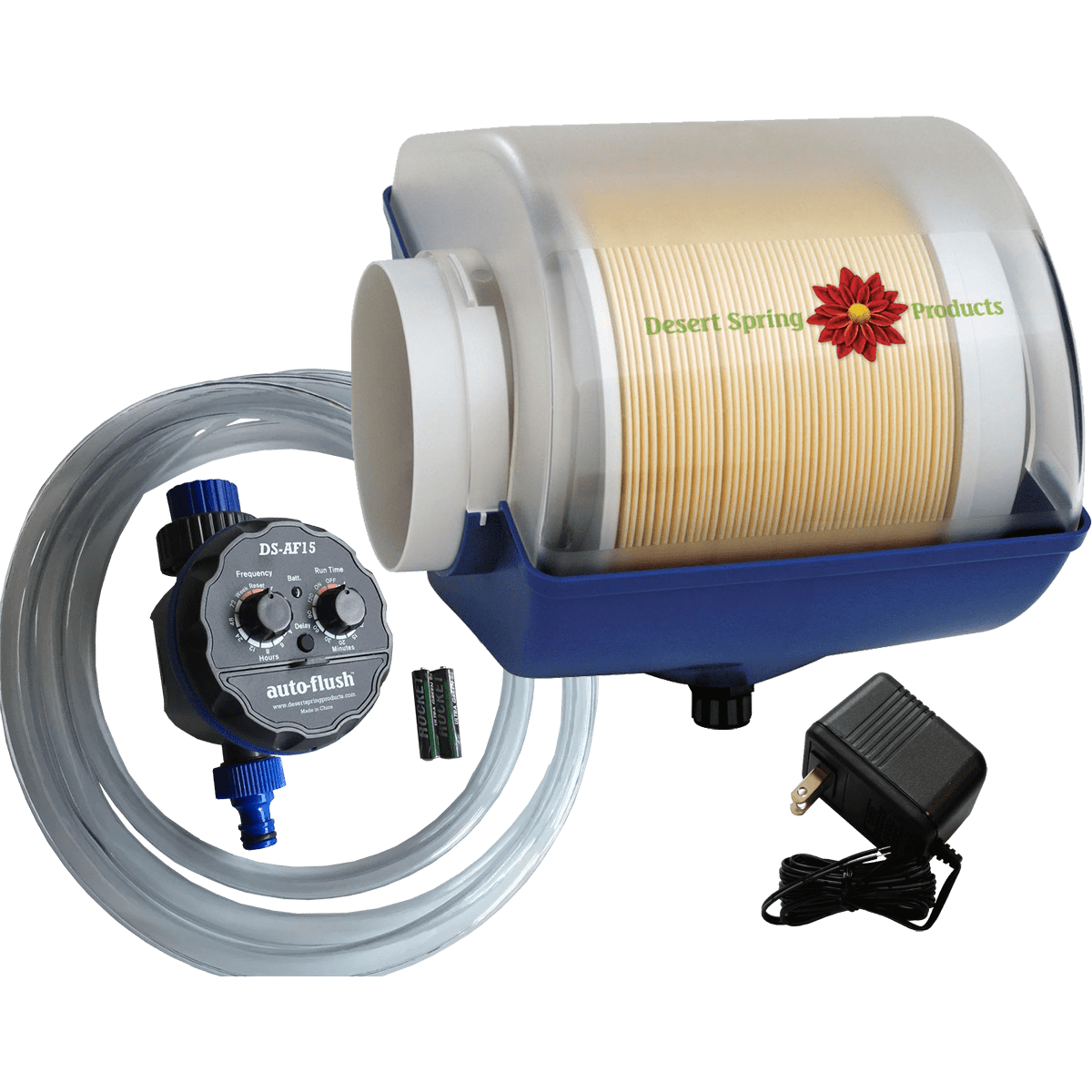 Desert Spring Rotary Disc Furnace Humidifier and AutoFlush System With Plug-In Transformer