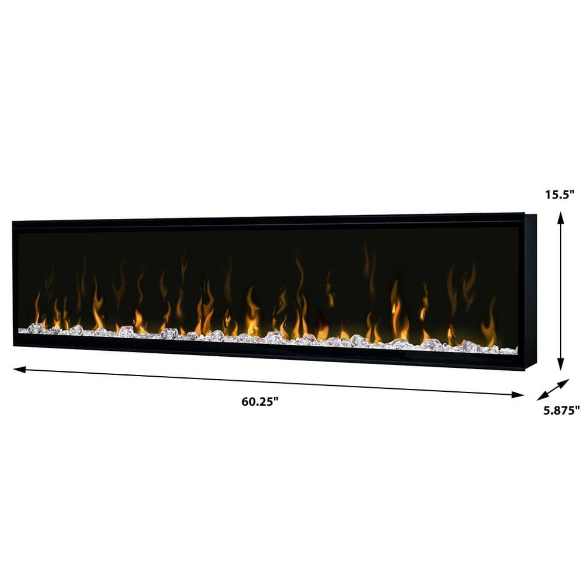 Dimplex IgniteXL Electric Fireplace - 60-inch Dimensions