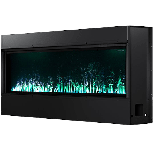 Dimplex Opti-Myst Linear Electric Fireplace w/ Acrylic Ice & Driftwood - Color Option Teal