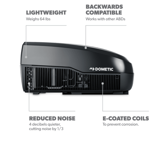 Dometic FreshJet 3 Series 13,500 BTU Rooftop RV Air Conditioner - black - features