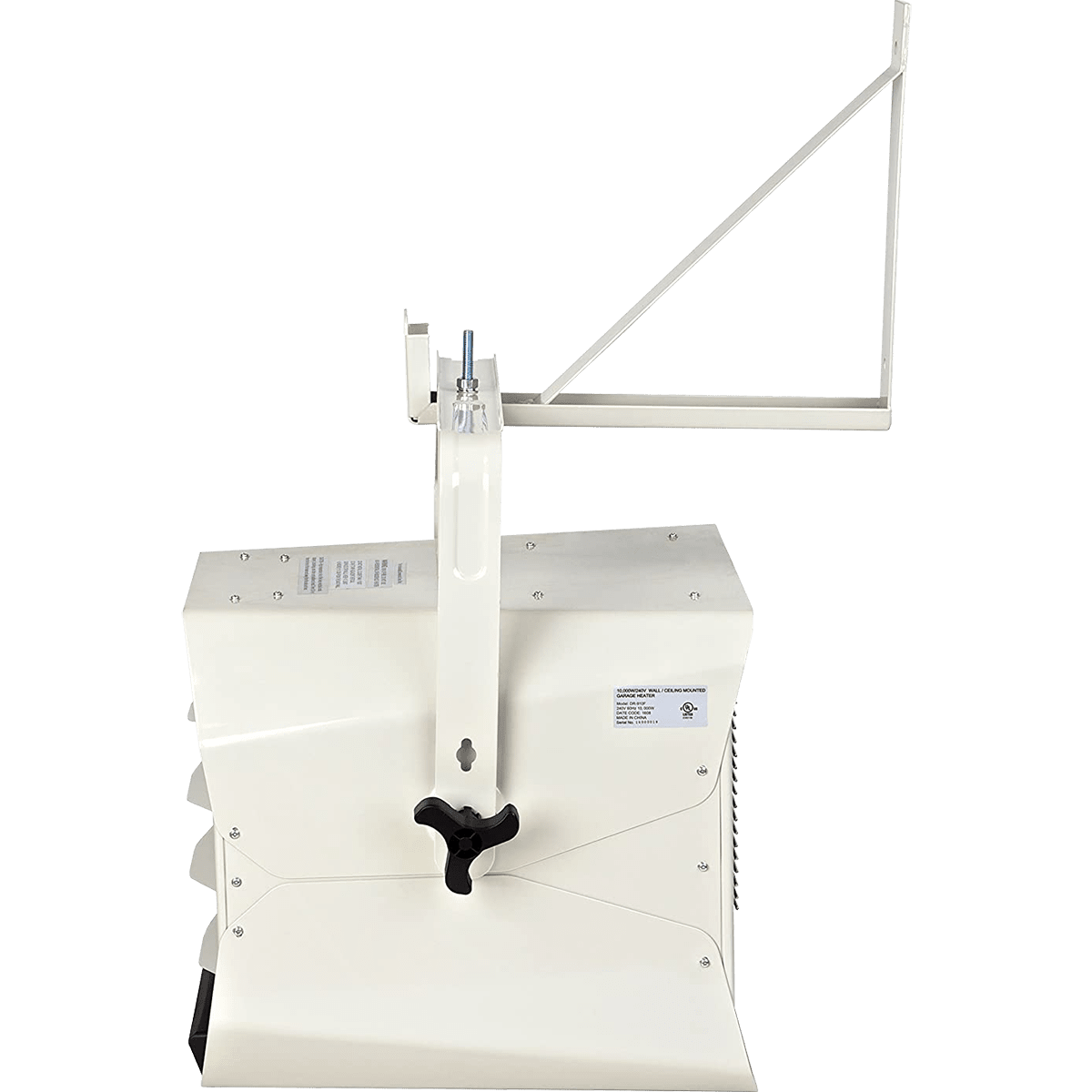 Dr. Infrared Heater 10000 Watt Wall/Ceiling Mounted Garage Heater - Side