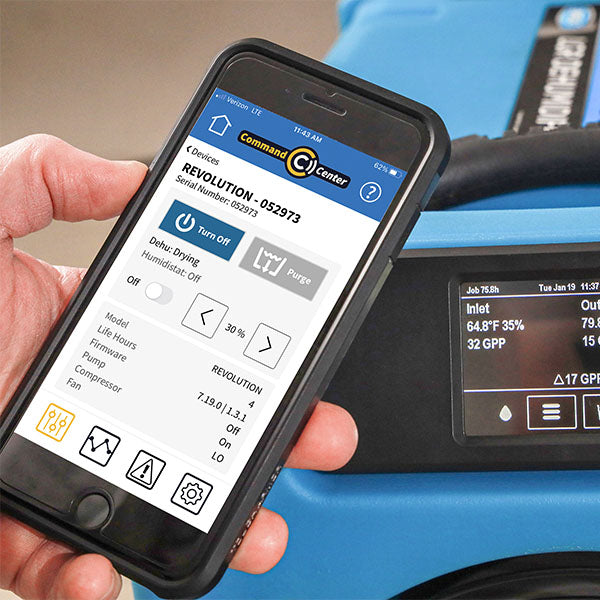 Dri-Eaz Revolution LGR Compact Dehumidifier - Command Hub