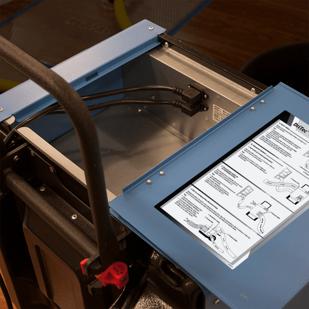 Dri-Eaz DriTec 4000i Desiccant Dehumidifier Storage Compartment