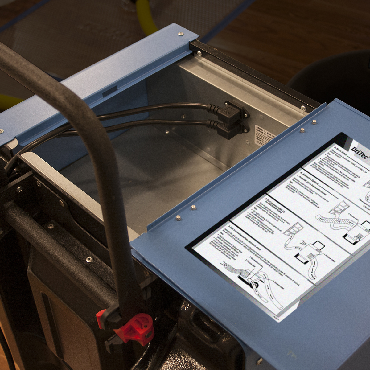 Dri-Eaz DriTec 4000i Desiccant Dehumidifier Storage Compartment