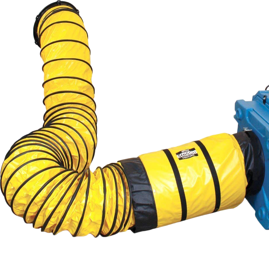 Dri-Eaz Sto and Go Vortex Ducting - installed