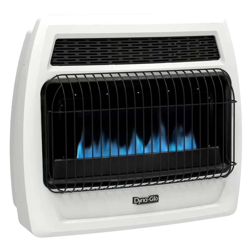 Dyna-Glo 30,000 BTU Blue Flame Ventless Wall Heater - Angle 1