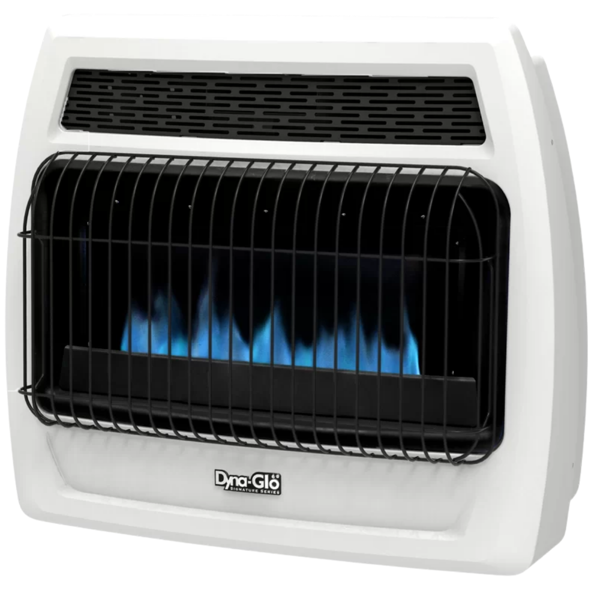 Dyna-Glo 30,000 BTU Blue Flame Ventless Wall Heater - Angle 2