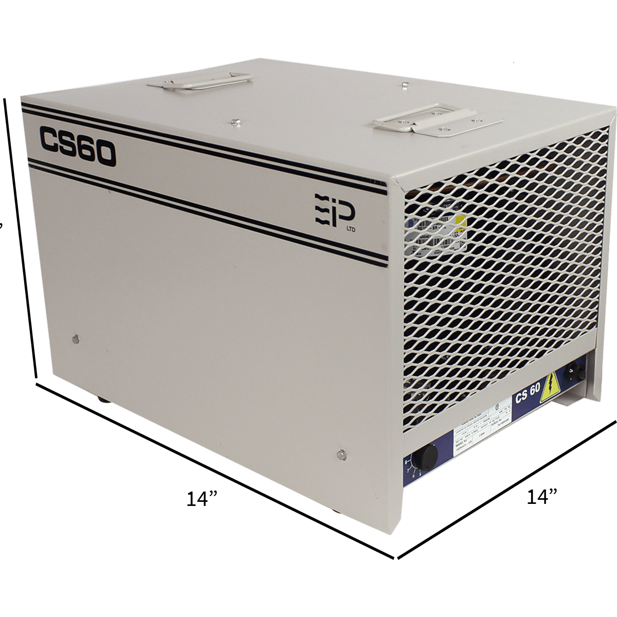 Ebac CS60 Crawl Space Dehumidifier - Dimensoins