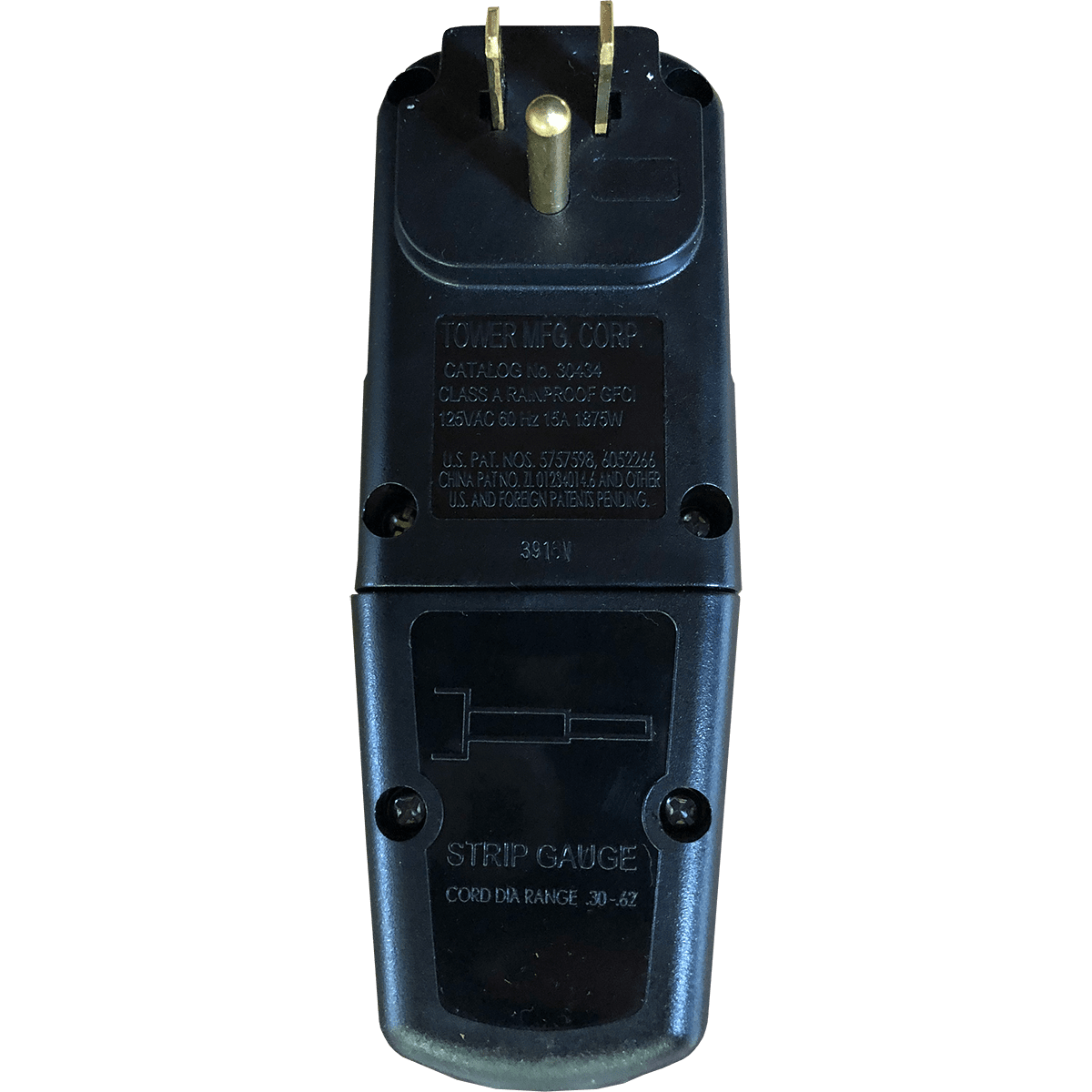 Ebac GFI Plug Installed - Prongs