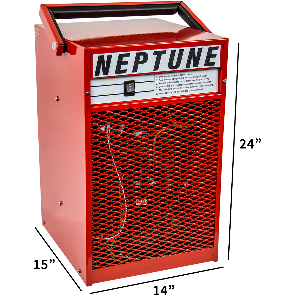 Ebac Neptune Dehumidifier - dimensions