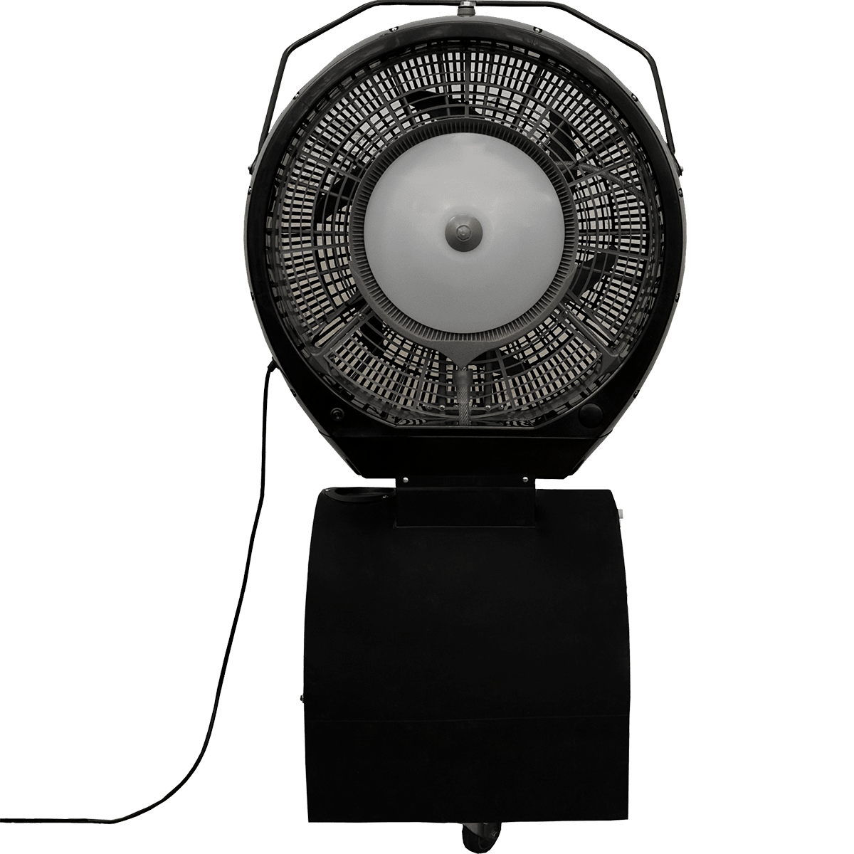 Cyclone 737 Commercial Portable Misting Stand Fan w/ Reservoir - 18-gal. Black