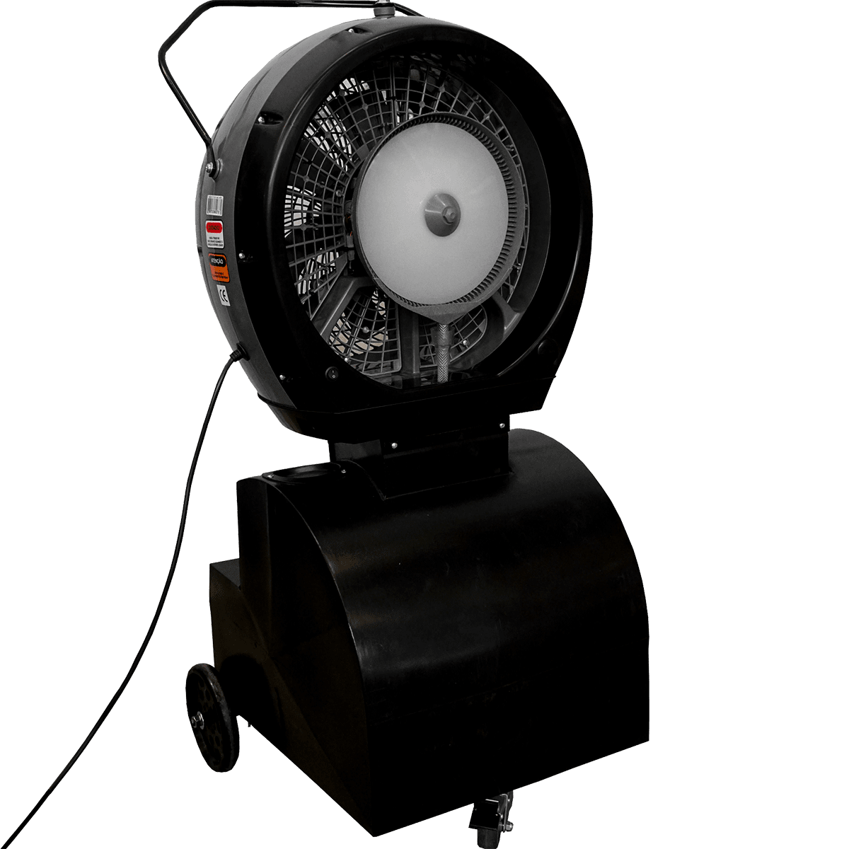 Cyclone 737 Commercial Portable Misting Stand Fan w/ Reservoir - 18-gal. Black Angle View