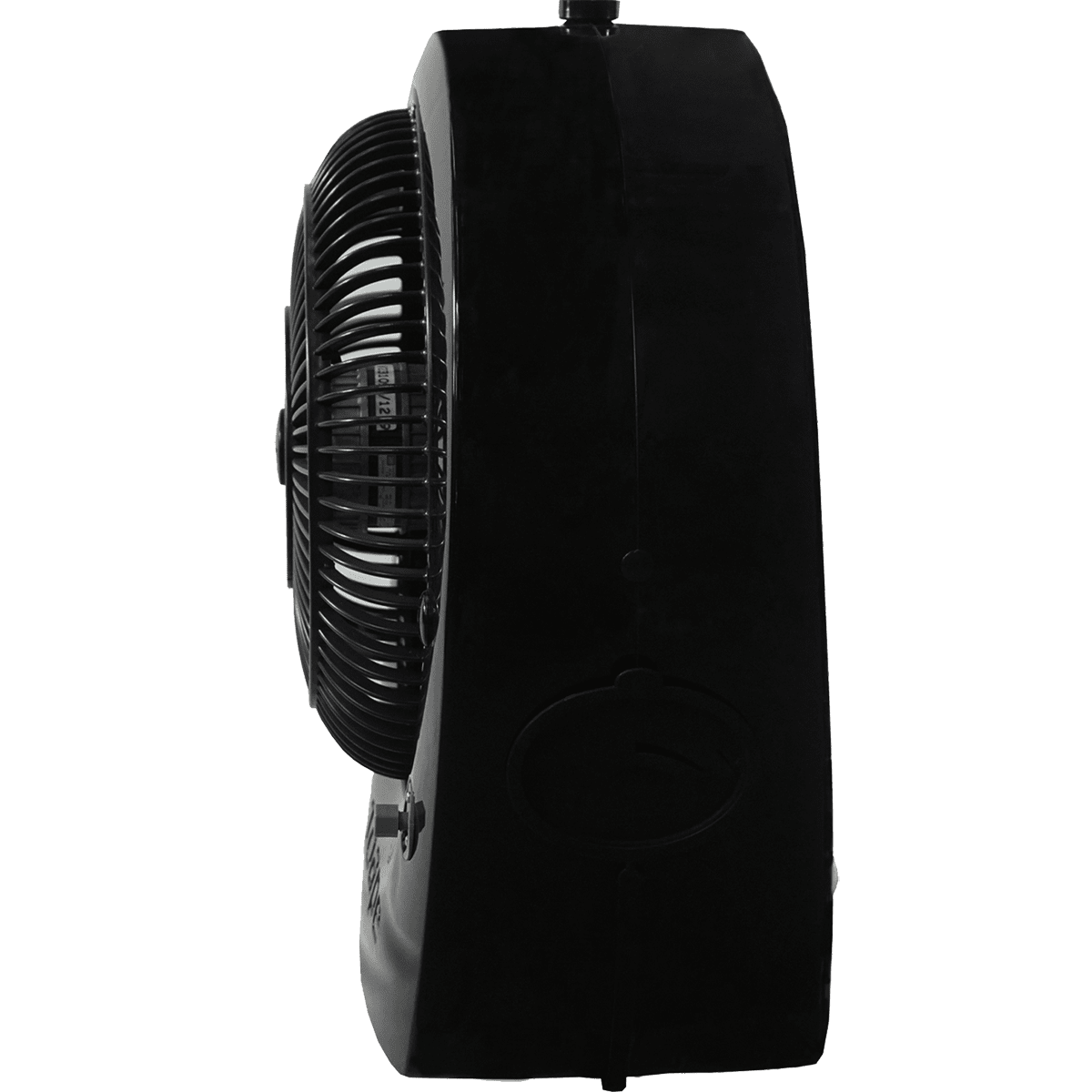 EcoJet by Joape Bob Misting Table Fan - Black - Left Side View
