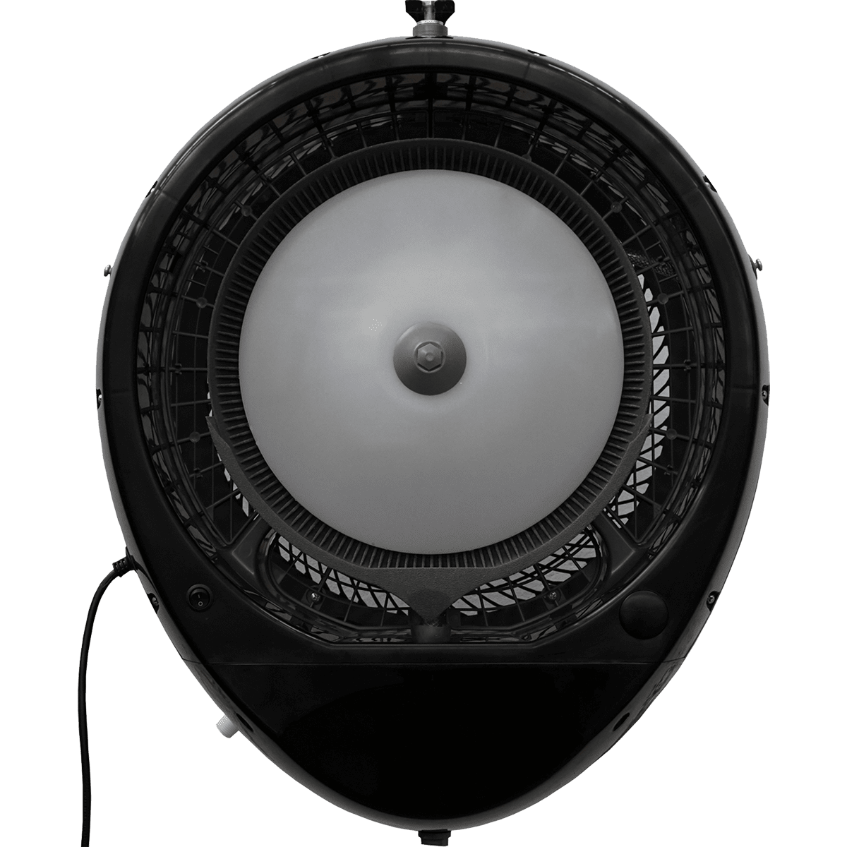 EcoJet by Joape Cyclone 737 Wall Mounted Commercial Misting Fan - Black