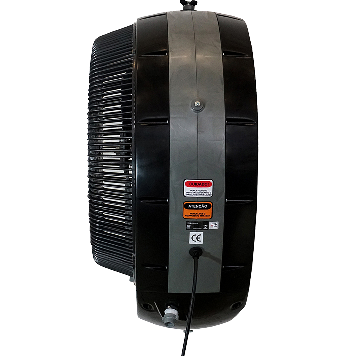 EcoJet by Joape Cyclone 737 Wall Mounted Commercial Misting Fan - Black - Side