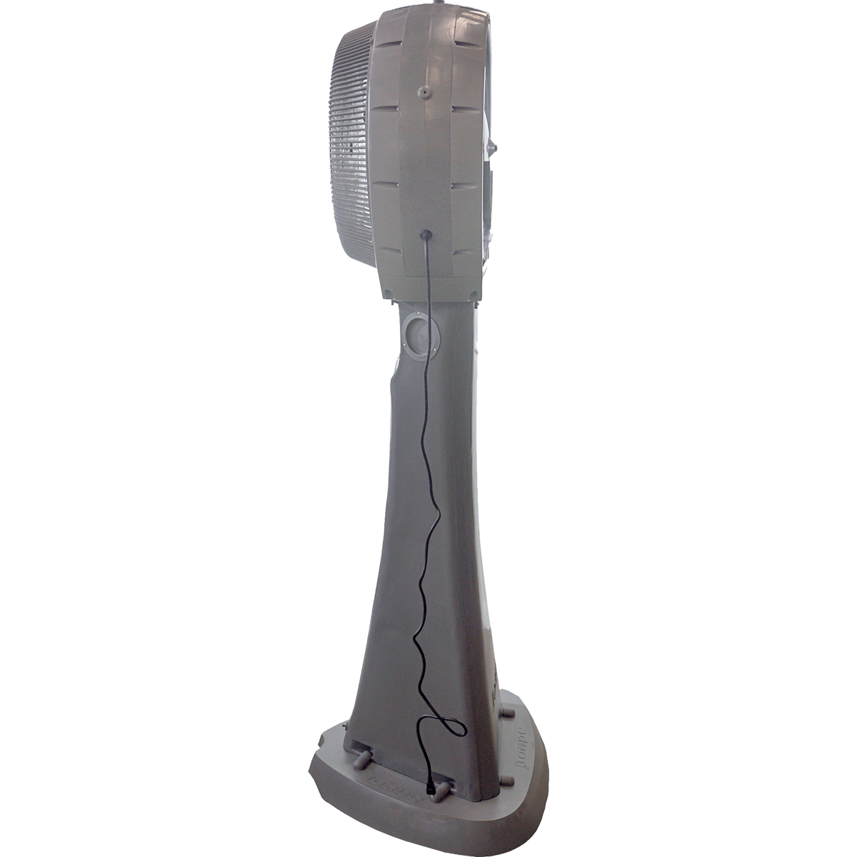 EcoJet by Joape Hurricane 660 Commercial Portable Misting Stand Fan  w/ Reservoir - 26-gal. Grey Side View