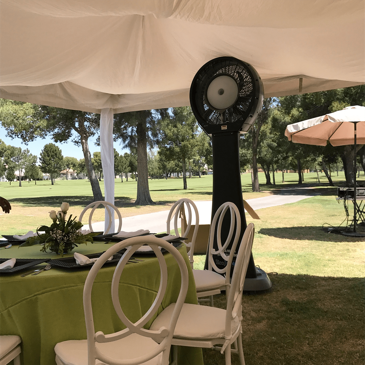 EcoJet by Joape Hurricane 660 Reservoir Portable Commercial Misting Stand Fan