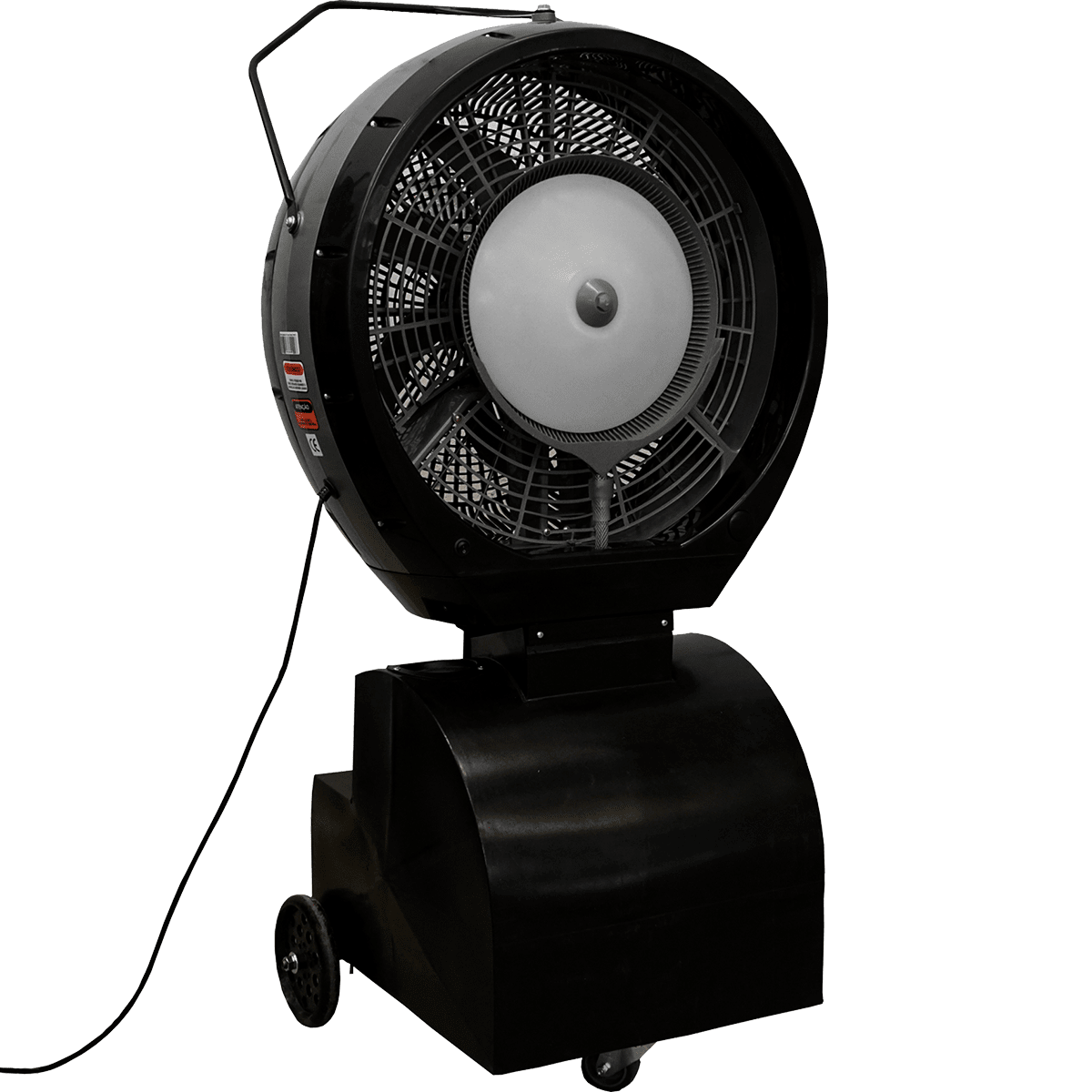 EcoJet by Joape Hurricane 660 Commercial Portable Misting Stand Fan w/ Reservoir 26-gal. Black - Angle View