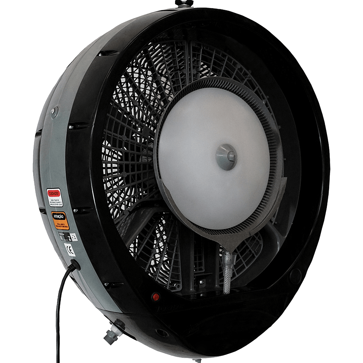 EcoJet by Joape Hurricane 660 Commercial Wall Mount Misting Fan - Black Angle View